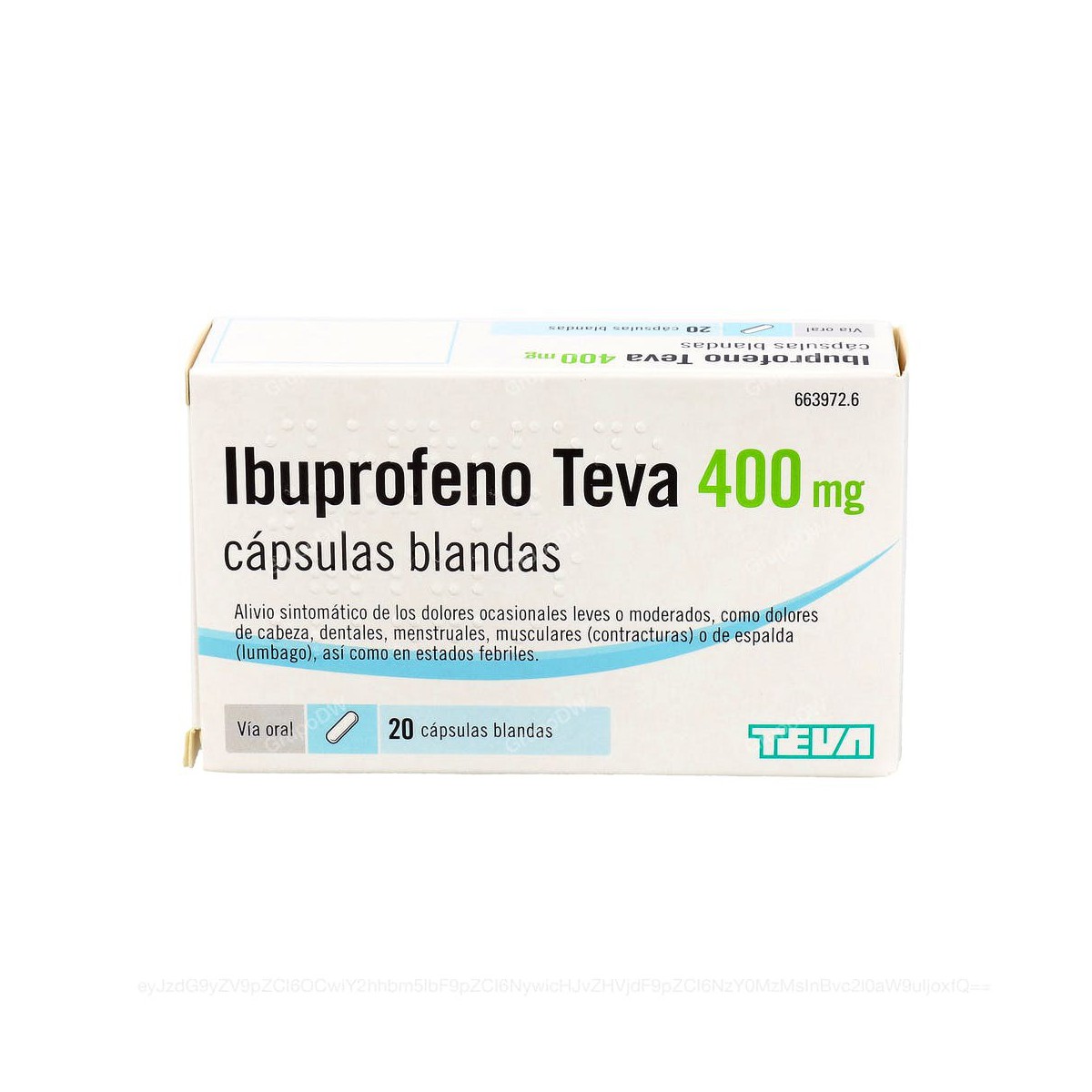 IBUPROFENO TEVA 400 mg CAPSULAS BLANDAS