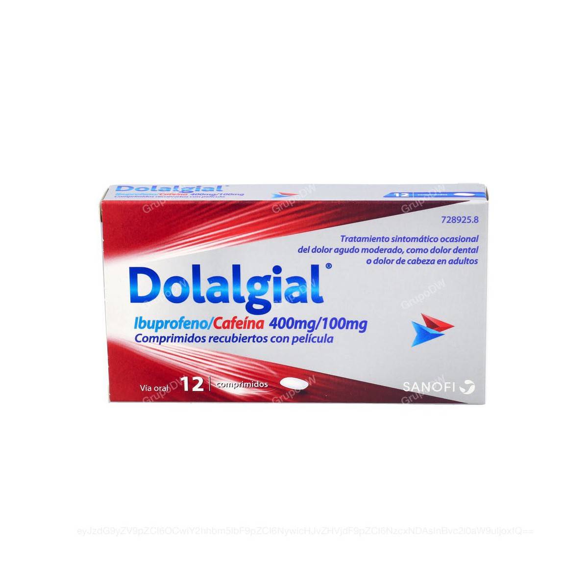 DOLALGIAL IBUPROFENO/CAFEINA 400 mg/100 mg...