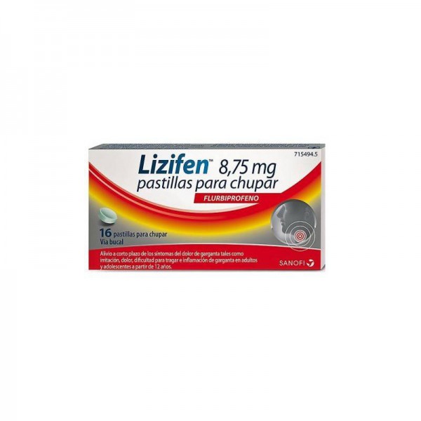 LIZIFEN 8,75 mg PASTILLAS PARA CHUPAR SABOR MENTA, 16...