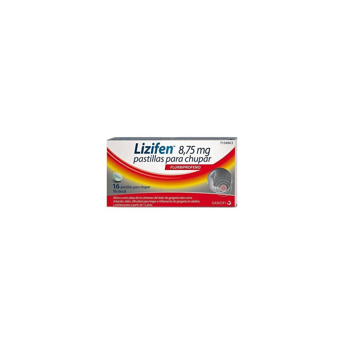 LIZIFEN 8,75 mg PASTILLAS PARA CHUPAR SABOR...