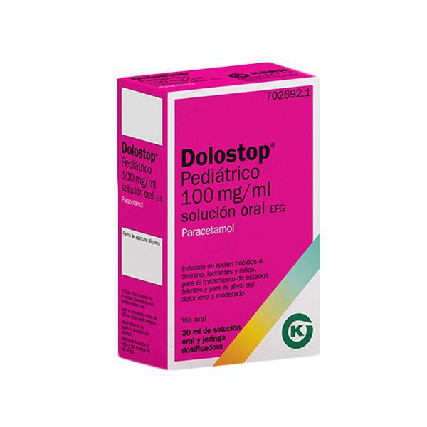 DOLOSTOP PEDIATRICO 100 mg/ml SOLUCION ORAL, 30 ml