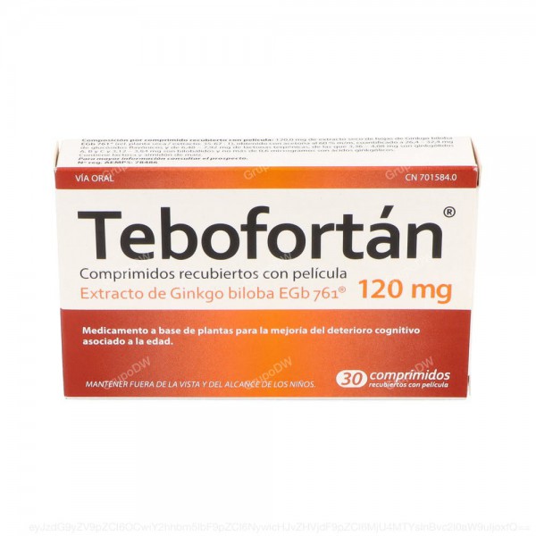 TEBOFORTAN 120 mg COMPRIMIDOS RECUBIERTOS CON PELICULA,...