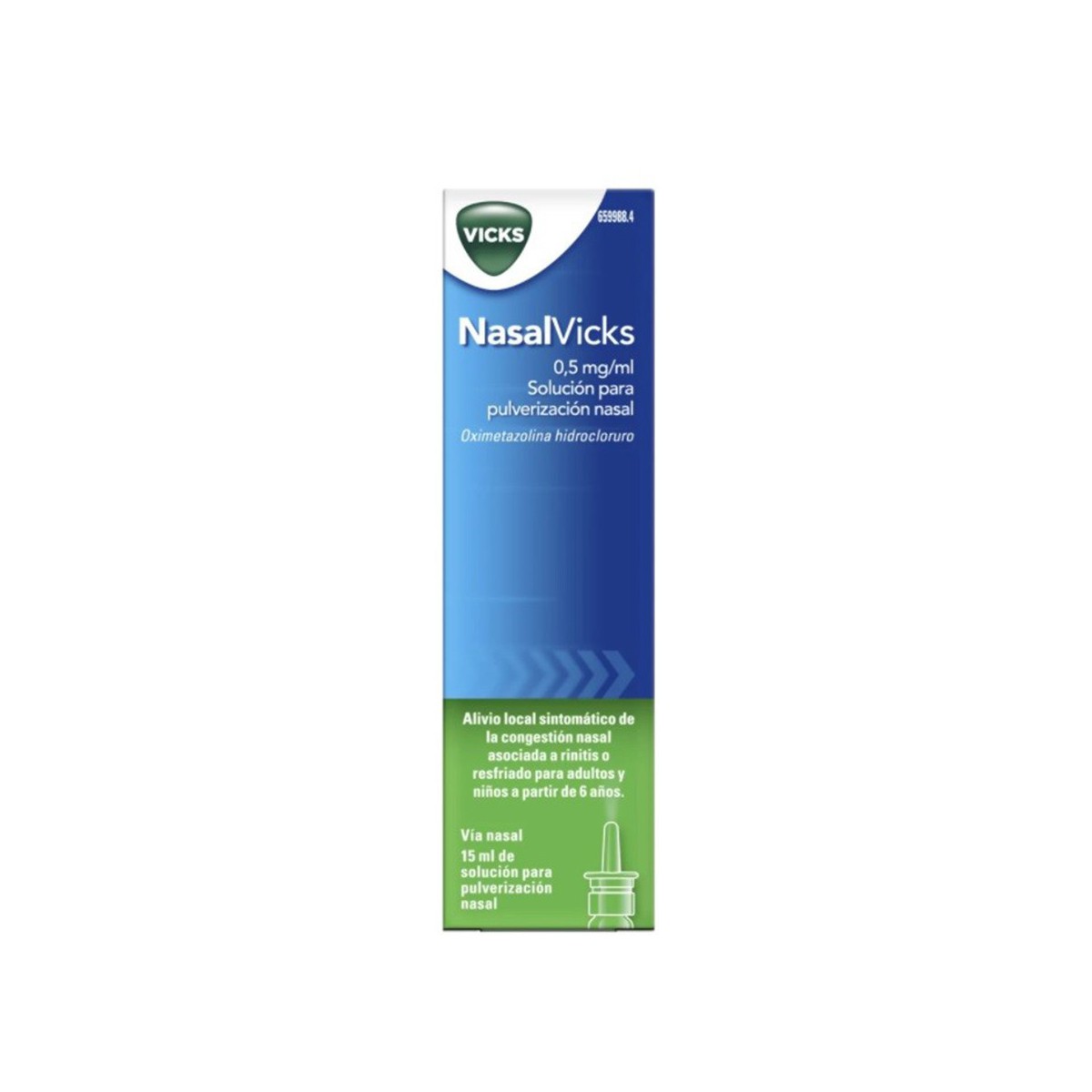 NASALVICKS 0,5mg/ml SOLUCION PARA PULVERIZACION...