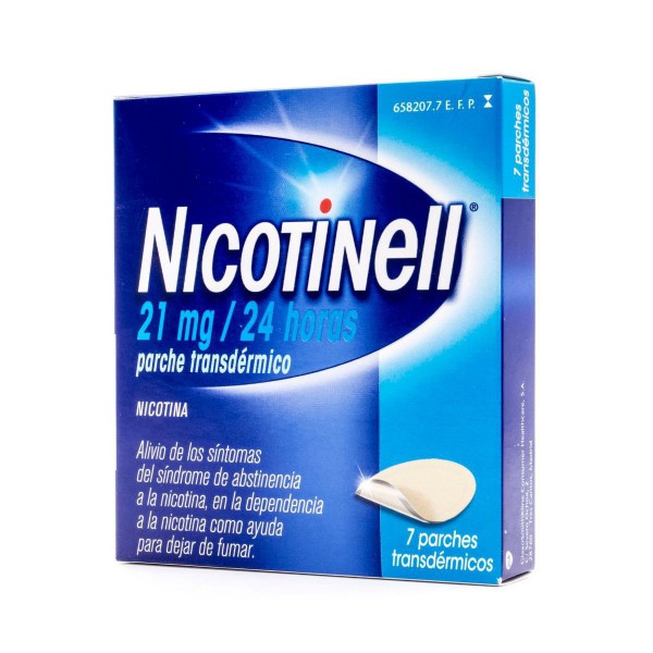 NICOTINELL 21 mg/24 HORAS PARCHE TRANSDERMICO, 7 parches