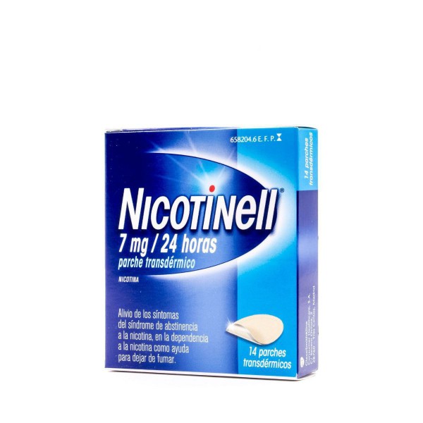 NICOTINELL 7 mg/24 HORAS PARCHES  TRANSDERMICOS, 14 parches