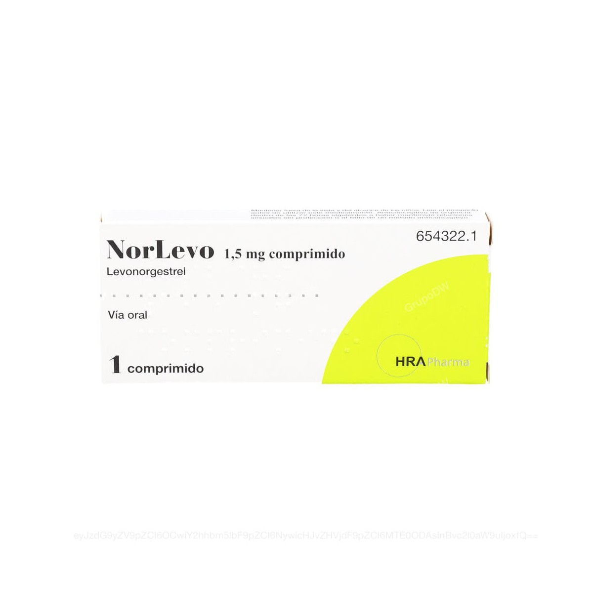 NORLEVO 1,5 mg COMPRIMIDO, 1 comprimido