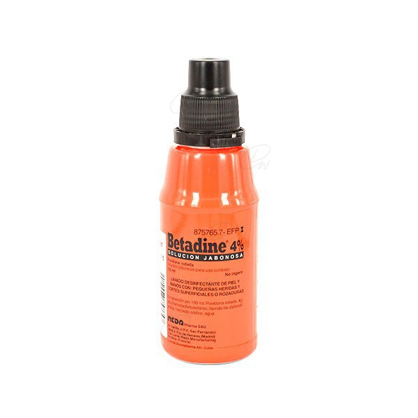 BETADINE JABONOSO 40 mg/ml SOLUCION CUTANEA, 1 frasco de...