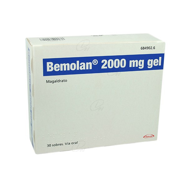 BEMOLAN 2000 mg GEL ORAL, 30 sobres