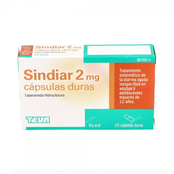 SINDIAR 2 mg CAPSULAS DURAS, 20 capsulas