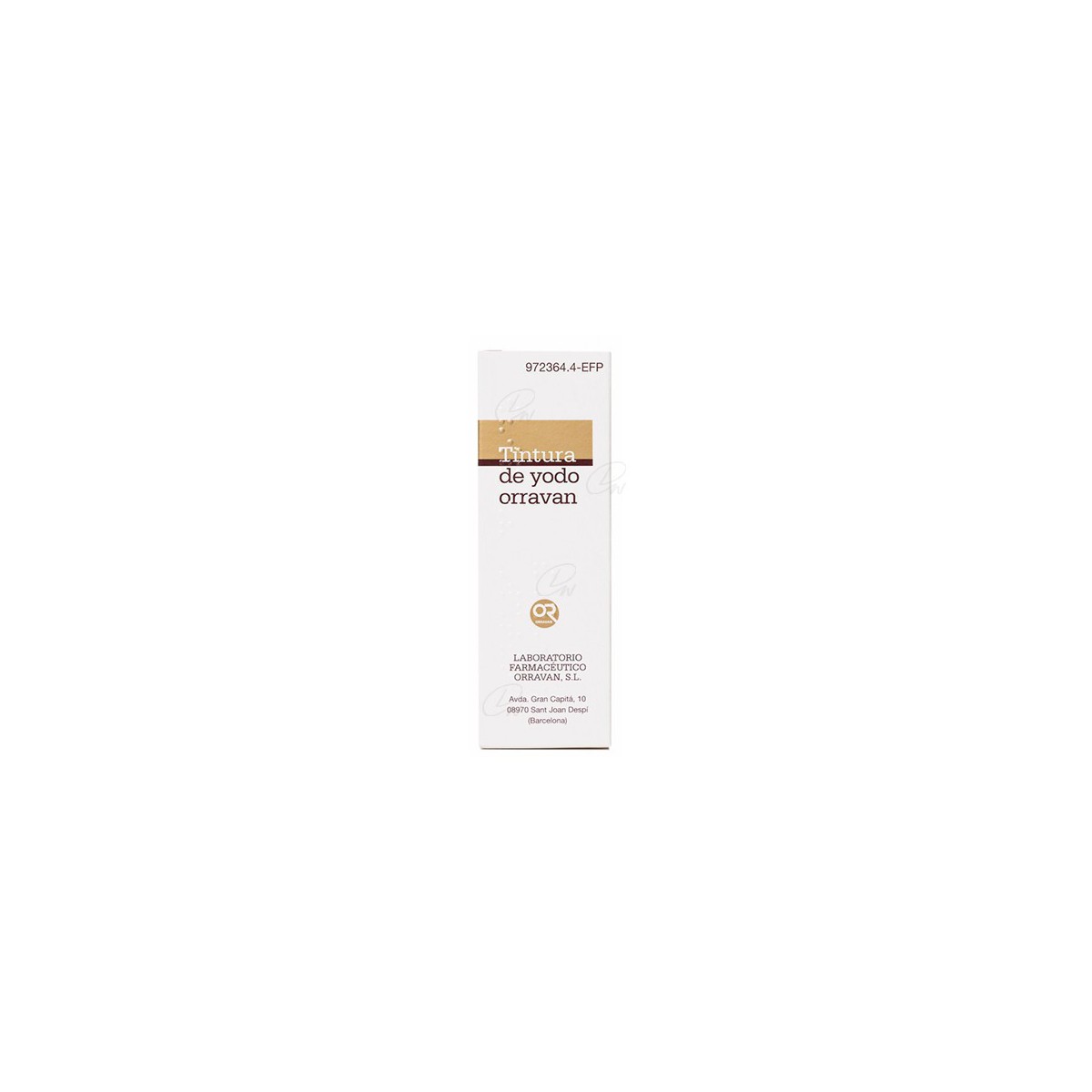 TINTURA DE YODO ORRAVAN 20 mg/ml SOLUCION...